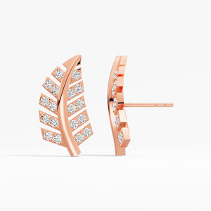 Boucles d'oreilles plaquées rhodium taille brillant en or 14 carats 18 carats de luxe fabriquées à la main en laboratoire bijoux de déclaration élégants pour femmes - Product Image 6