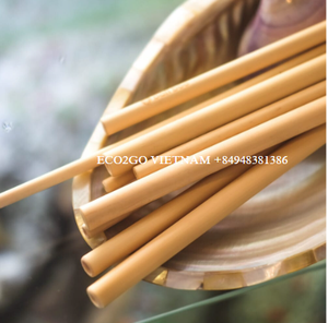 Pajitas de bambú natural-Alternativa segura y sin plásticos/Pajita de bambú reutilizable y biodegradable/Eco2go Vietnam - Product Image 2