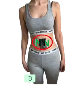 Nouveau sport ensemble mode deux pièces ensemble femme Yoga Fitness vêtements manches longues dentelle vêtements de sport - Product Image 1