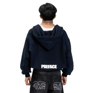 High Quality 100% Cotton Zip Hoodie Custom Unisex Fleece Zip Ups Luxury Oversize Zipper 400/500 Gsm for Men's <b>T</b>-<b>Shirts</b> - Product Image 2