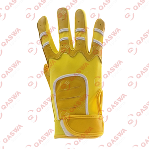 Gants de baseball professionnels avec logo personnalisé Gants de frappeur à manchette courte en cuir de vachette Cabretta pour joueurs - Product Image 2