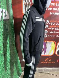 Trajes de chándal de nailon para hombre hechos en fábrica de alta calidad Logotipo personalizable Ropa deportiva de lana de invierno en tamaño XXL para trotar - Product Image 5