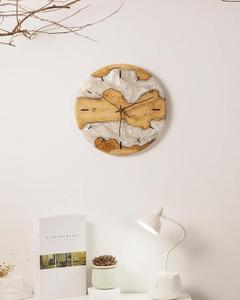 Handmade Colorful Epoxy Resin Quartz Wall <b>Clock</b> with Gold Accents <b>Art</b> <b>Deco</b> Design Home Decor Artistic Crafts for Sale - Product Image 4
