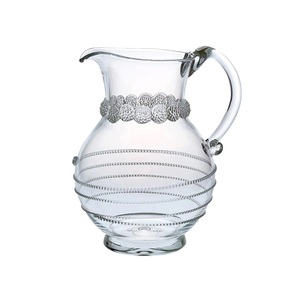 Pichet à eau en verre TQC, très vendu, pour eau, jus, vin, design moderne et luxueux, fait main, capacité 1L, décoration de table de cuisine - Product Image 6