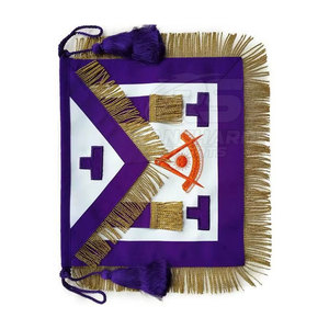 Tablier maçonnique fait main, régalia haut de gamme, tablier maçonnique de luxe, broderie en fil de bullion, tablier maçonnique personnalisé - Product Image 3