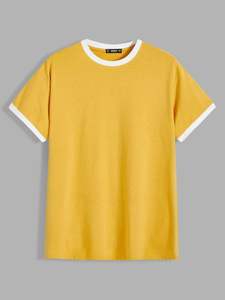 Camiseta de lana con cuello redondo regular de algodón 100% con patrón de verano para hombre, personalizada, ecológica, 220g, antipilling, secado rápido, talla grande, OEM - Product Image 5