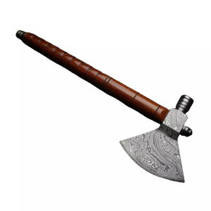 Vente en gros personnalisée OEM ODM Coutellerie Hache Damas professionnelle Hache Damas en acier avec manche en bois de rose Hache - Product Image 1