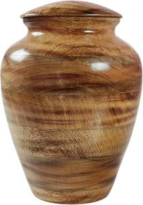 Urna de Cremación de la Mejor Calidad Hecha de Madera de Mango con Acabado de Laca Pulida para Almacenamiento de Cenizas Humanas a Precio de Fábrica - Product Image 2