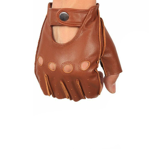 Gants chauds en cuir véritable pour hommes, gants de conduite/de qualité supérieure avec Logo personnalisé à vendre - Product Image 3