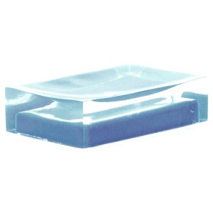 Jabonera Independiente Gedy RAINBOW Celeste RA11 86 11x7x3cm con un Hermoso Diseño de Arcoíris - Product Image 1