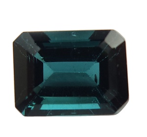 Turmalina Natural Azul, Piedra Rectangular con Corte Esmeralda, Tamaño Calibrado, para Fabricación de Joyería DIY, Piedras Sueltas Curativas, Piedras de Nacimiento, OEM - Product Image 1