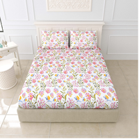Draps en soie/lin sur mesure avec imprimé floral/animal, emballage plié écologique, qualité supérieure pour les magasins de textiles de maison