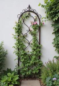 Enrejado Metálico para Plantas Trepadoras de Jardín, Decorativo para Patio Trasero, Soporte Vertical Metálico Resistente para Paisajismo - Product Image 3