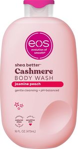 Gel Douche Hydratant au Beurre de Karité EOS Jasmine Peach Cashmere 16oz, pH Équilibré, Peaux Sensibles, Végan, Vente en Gros - Product Image 2