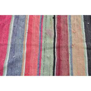 2.8x8.3 ft Vintage Kilim Rug, Turkish Rug, <b>Red</b> Plants & trees <b>Wool</b> Rug - Product Image 5