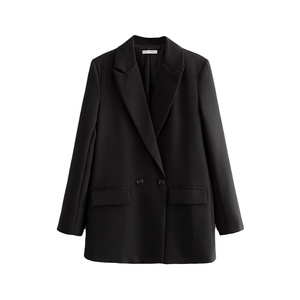 Blazer elegante a medida para mujer, abrigo con logotipo personalizado, ajustado, manga larga, traje formal de oficina, chaqueta informal, ropa 2026 - Product Image 4