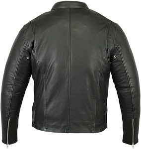 Veste de motard de luxe pour hommes en cuir noir coupe ajustée haut Streetwear mode parfaite pour l'équitation et un usage décontracté grande taille vestes pour hommes - Product Image 4