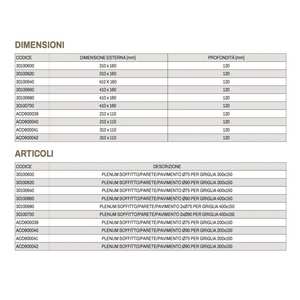 Grille de plafond/mur/sol Tecnosystemi Plenum pour systèmes VMC HVAC - Product Image 3