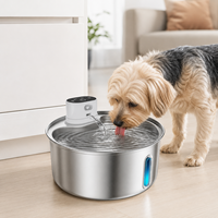 Intelligenter Kabelloser Sensor-Trinkbrunnen aus Edelstahl für Haustiere, Automatischer Wasserspender für Katzen und Hunde