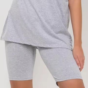 Conjunto de Ropa para Mujer, Camiseta de Manga Corta con Estampado de Letras + Pantalones Cortos, Conjunto de Pijama Informal para el Hogar - Product Image 6