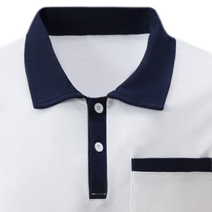 Camisetas de Golf para hombre, camiseta Polo con estampado de pecho atlético que absorbe la humedad de secado rápido, camisetas Polo informales de manga corta - Product Image 2