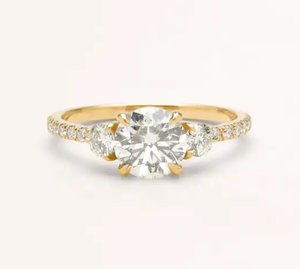 Bague de mariage tendance en argent sterling 925 plaqué or blanc, taille poire, pour femme, bijoux à porter au quotidien, bague en diamant pour elle - Product Image 5