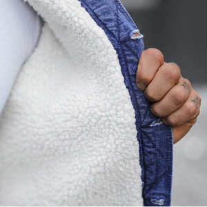 Nouvelle conception de vêtements personnalisés, veste en jean tendance, nouvelle mode 2022, vente en gros de vestes en jean unies pour hommes, vestes en jean de haute qualité - Product Image 5