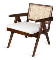 Chaise de salle à manger en bois massif écologique faite à la main, revêtement en coton, design moderne, garantie 1 an - Manish Art Handicrafts