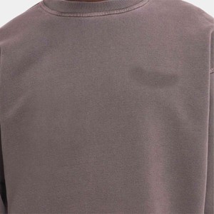 New Arrival Men's Cotton Fleece Crew Neck Hoodie Custom Logo Sweatshirt Solid Pattern Streetwear Breathable Quick Dry Pocket - Product Image 6