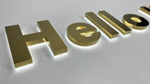 Segnaletica personalizzata per negozio all'aperto a LED per tabacco e alcol. Segnali LED acrilici in acciaio inox retroilluminati 3D. Lettere canale in metallo acrilico - Product Image 4