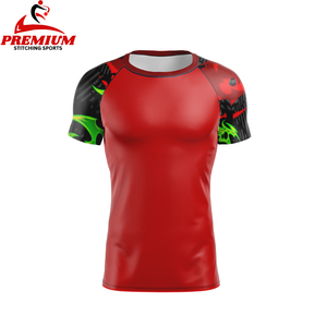 Camiseta de Compresión Rashguard para Hombre con Manga Corta, Logotipo Personalizable, Rashguard Sublimado, Ropa de Gimnasio - Product Image 5