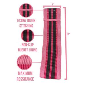 Hip-Glute Ejercicio-Bandas de bucle para hombres Bandas de entrenamiento de estiramiento antideslizantes Ejercicio-Bandas de botín de tela Premium para ejercicio - Product Image 3