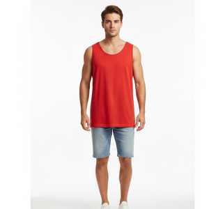 Camiseta sin mangas OEM para hombre, proveedor de fábrica, venta al por mayor, ropa de gimnasio hecha a medida, Chaleco de entrenamiento muscular sin mangas, entrenamiento físico, moda informal - Product Image 1