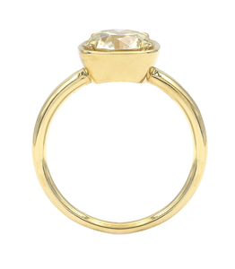 925 Bạc Solitaire 1.50 CT mỏ cũ cắt nguyên bản moissanite kim cương Nhẫn bezel đặt Nhẫn đính hôn cắt Châu Âu cũ - Product Image 6