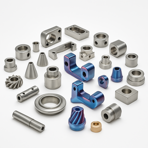 قطع دقيقة مصنعة بالتفريز والخراطة المتقدمة من التيتانيوم، تصنيع مخصص بالتحكم الرقمي بالحاسوب للقطاعات الفضائية والطبية والسيارات - Product Image 1