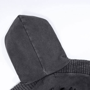 เสื้อมีฮู้ดผ้าฝ้ายโพลีเอสเตอร์แบบมีฮู้ดแบบทำลาย - Product Image 5