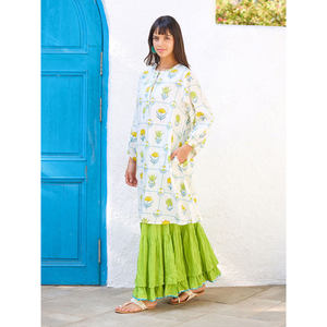 Ensemble kurta et jupe en coton Tarini pour femmes - Product Image 4