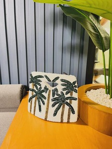 Bolso bordado con cuentas hecho a mano para mujer Bolso bordado con cuentas personalizado con diseño de cuentas de semillas - Product Image 2