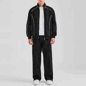 ชุดวอร์มกันลมมีฮู้ดคุณภาพสูงสำหรับผู้ชาย-ปรับแต่งได้เต็มที่ น้ำหนักเบา ระบายอากาศได้ดี ชุดกีฬาสำหรับวิ่งจ๊อกกิ้ง - Product Image 4