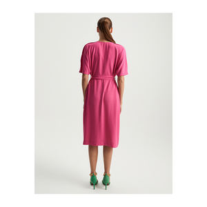 Vestido Midi de Algodón con Cinturón BGN TRUVACARD, Talla Turquía, Modelo S23D219 - Product Image 5