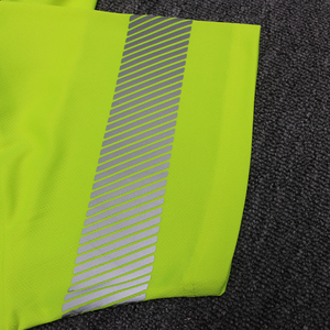 Camisa de manga corta de alta calidad y alta visibilidad Camiseta de seguridad de dos tonos con rayas reflectantes Camisetas de polo de construcción para trabajadores - Product Image 3