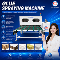 Équipement de pulvérisation entièrement automatique de colle AB 2K, silicone et résine époxy pour le collage et le laminage de grandes surfaces.