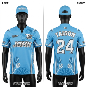 Mens <b>Dart</b> Jersey 180 GSM Breathable Polyester Blue Panel Design Custom Sublimation Embroidery Print Team Wear Uniform Sports - Product Image 5