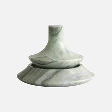 Porte-encens sphérique en marbre blanc naturel, fait à la main, support rond en pierre pour bâtonnets d'encens, design zen minimaliste, marbre massif, arômes - Product Image 4