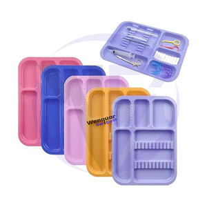 Bandejas Dentales Personalizadas de Diferentes Colores, Coloridas, Autoclavables, Reutilizables, de Material Plástico, Soportes Manuales para Instrumentos, Esterilización - Product Image 6