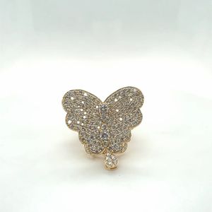 Bague de mariage pour femme en or massif 14 carats avec diamant naturel rond de 3,59 carats - Product Image 3