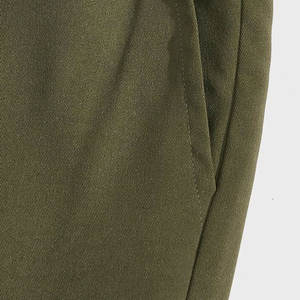 Nouvelle mode grande taille hommes Cargo pantalons de survêtement couleur personnalisable taille haute et basse Options coton tissu Sport Style - Product Image 6