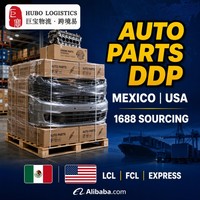 Agent d'expédition de pièces automobiles fiable Chine-Mexique/USA DDP 1688 Sourcing Transport maritime et aérien Express Taxes incluses