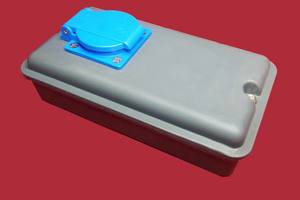 Boîtier de distribution électrique en ABS à profil bas PS-14L3 Comnet, boîte de projet IP42 186x101x51mm pour une prise SCHUKO, DIY - Product Image 4