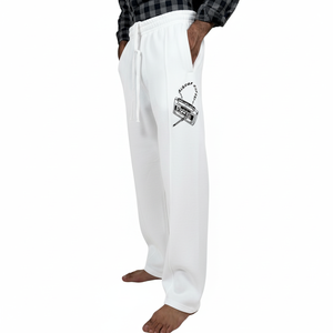 Pantalon de survêtement pour homme en molleton français à taille élastique personnalisée, ample, à jambes larges, ample et évasé, pantalon pour homme lavé - Product Image 5